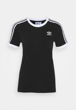 Adidas Originals 3 Stripes - T-Shirt Imprimé - Black -ASOS e5be53250da64b87be918c740e56cc6d