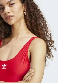 Adidas Originals Color 3-Stripes - Maillot De Bain - Red/White -ASOS e71603590816491fb3c6a5e3cb92d3a3
