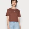 Adidas Originals Cropped Tee - T-Shirt Basique - Earth Brown