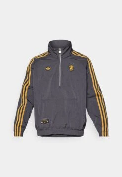 Adidas Originals MANCHESTER UNITED ICON HALF ZIP JACKET - Article De Supporter D'équipe De Club - Utility Black -ASOS e84fbafe1f2e4dfe9b473cdccb736ada