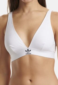 Adidas Originals Unlined - Soutien-Gorge Triangle - Weiss
