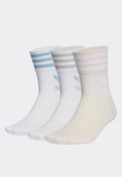 Adidas Originals Mid Cut Unisex 3 Pack - Chaussettes - White White Quartz -ASOS e9685f19be7c440bbac9bb2f2c97aa08