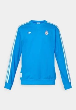 Adidas Originals REAL MADRID ICON SWEAT - Article De Supporter D'équipe De Club - Bluebird/white -ASOS eab925fd57c0434a98e36b7261858c18