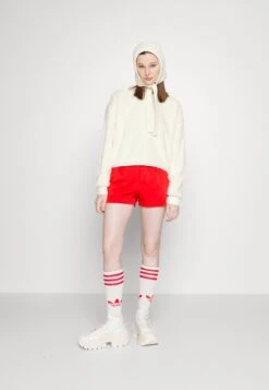 Adidas Originals 3 Stripess - Short - Better Scarlet -ASOS eae42808ca11475e8e228f41aff9c6e5