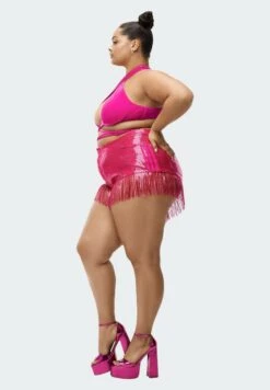 Adidas Originals Ivy Park Sequin With Fringe Plus Size - Accessoire De Plage - Shock Pink -ASOS eb3837b19ea44fea9840d1a2a20dcc6d