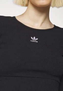 Adidas Originals Essentials - T-Shirt À Manches Longues - Black -ASOS ebdc310fe98b464b84c948ecdad09522