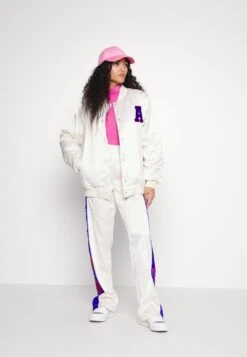 Adidas Originals Varsity Jacket - Blouson Bomber - White -ASOS ec802011f9814b1ea95415e58f5cd523