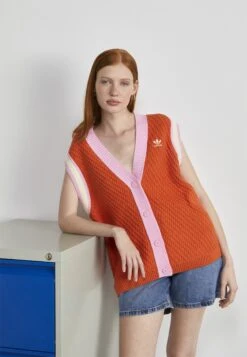 Adidas Originals Adicolor 70S Vest - Veste Sans Manches - Orange