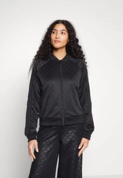 Adidas Originals Sweat Zippé - Black -ASOS eefbc8c7938b4ce1a6dbbf70d383b822