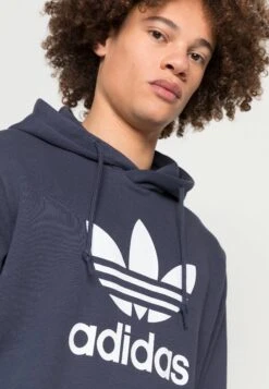 Adidas Originals Trefoil - Sweat À Capuche - Shadow Navy/White -ASOS ef7c6e451fde4c63afc29df0224afcde