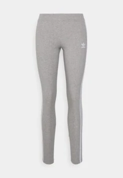 Adidas Originals 3 Stripes Tight - Legging - Medium Grey Heather -ASOS ef81248c220f45db806b345dd57b3c35
