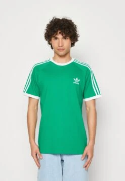 Adidas Originals 3 Stripes Tee Unisex - T-Shirt Imprimé - Green