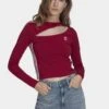Adidas Originals Cut Out - T-Shirt À Manches Longues - Legacy Burgundy