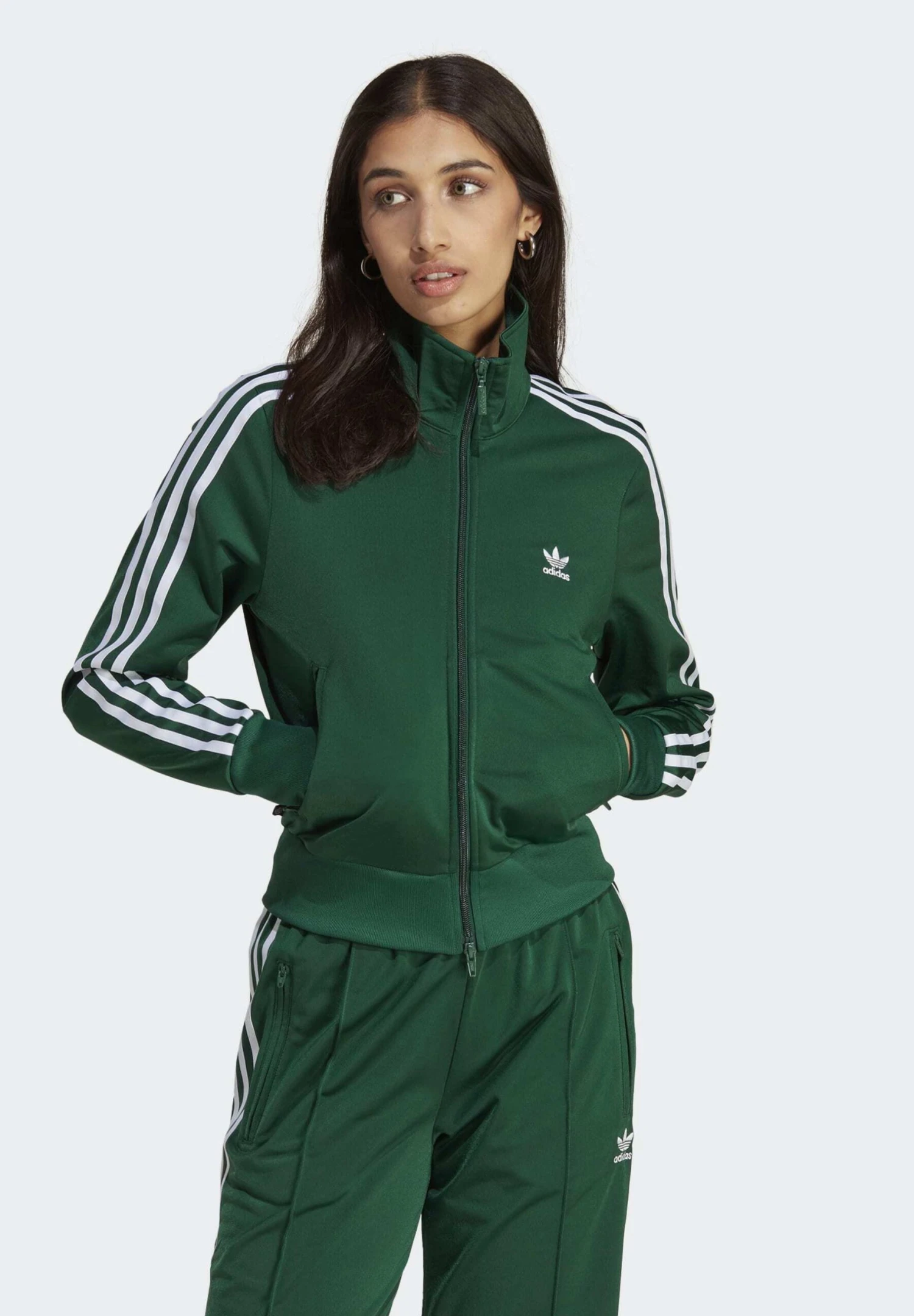 Adidas Originals Classics Firebird - Veste De Survêtement - Dark Green 1 Adidas Originals Classics Firebird - Veste De Survêtement - Dark Green