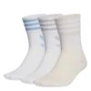 Adidas Originals Mid Cut Unisex 3 Pack - Chaussettes - White White Quartz