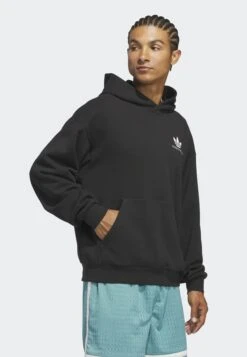 Adidas Originals INTERCONHOODIE - Sweatshirt - Black -ASOS f45a55f326cf4dbe9ed6981325ac247c
