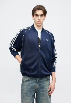 Adidas Originals LOOSE - Blouson Bomber - Night Indigo White -ASOS f56984a1cc12413fb614121dc840cab6