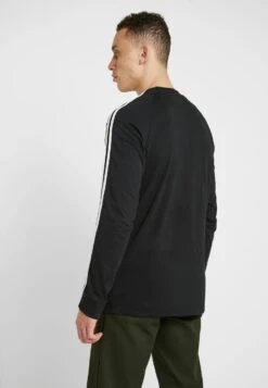 Adidas Originals 3 Stripes Crew Unisex - Sweatshirt - Black -ASOS f5a28eaf8b2546d0a410f617d4e7b522