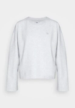 Adidas Originals Sweatshirt - Light Grey Heather -ASOS f6fce74c95c74d3985ed0d3035a01d9e