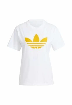 Adidas Originals Pearl Trefoil - T-Shirt Imprimé - White -ASOS f95b905d7f23442a8e29fb926e319e66