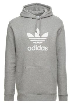 Adidas Originals Trefoil Hoodie Unisex - Sweat À Capuche - Mottled Grey Heather -ASOS f96840bb47a14211a7c7953460e53098