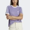 Adidas Originals Classics 3 Stripes - T-Shirt Imprimé - Magic Lilac
