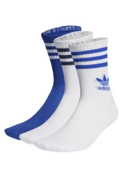 Adidas Originals Crew Unisex 3 Pack - Chaussettes - Lucid Blue/White/White