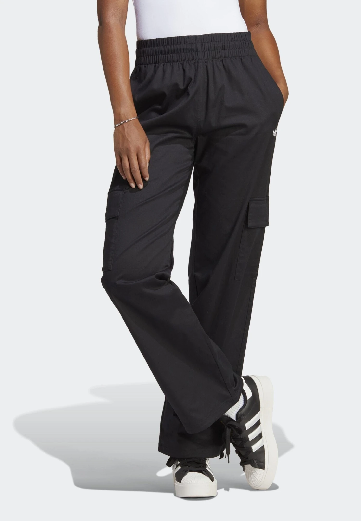 Adidas Originals Wide - Pantalon Cargo - Black 1 Adidas Originals Wide - Pantalon Cargo - Black